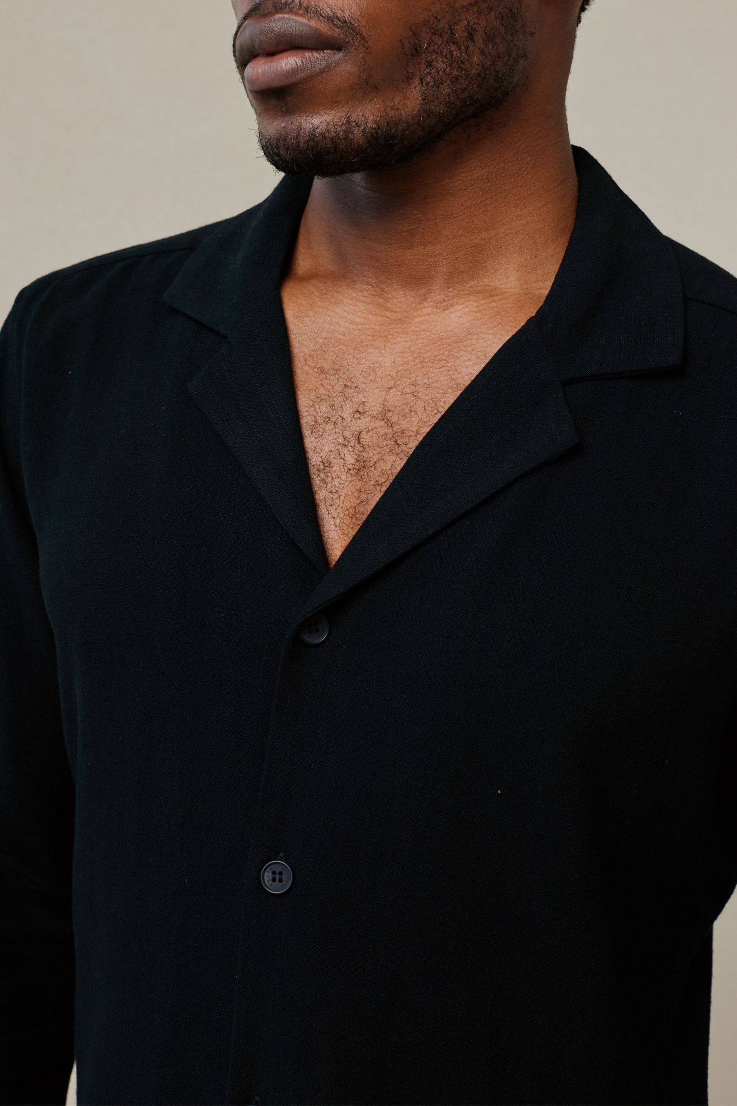 Cami Linen Shirt - Black