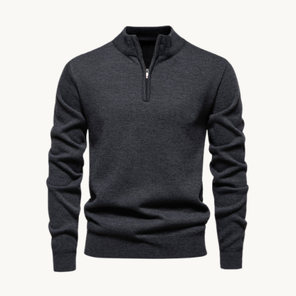 Classic Zip Pullover - Sweater