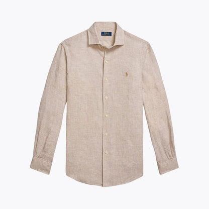 Men’s Tailored Linen Button-Down Shirt