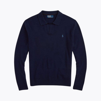 Men’s Regular Fit Wool Collared Sweater