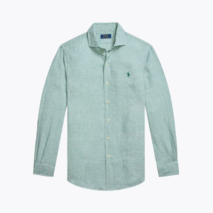 Men’s Tailored Linen Button-Down Shirt