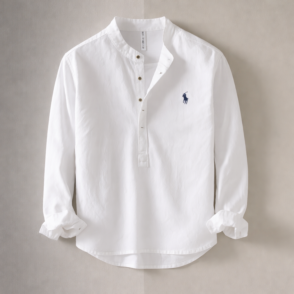 Men’s Relaxed Fit Cotton Linen Shirt