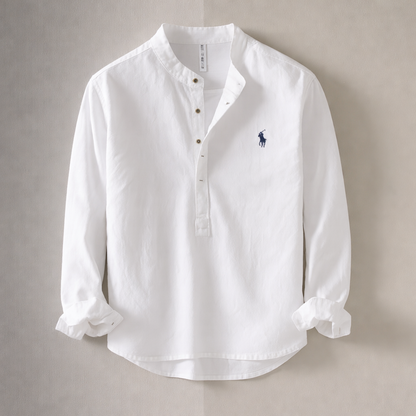 Men’s Relaxed Fit Cotton Linen Shirt