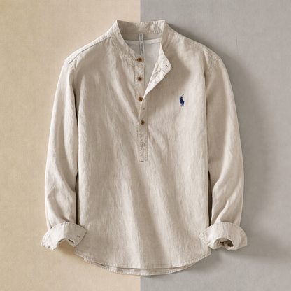 Men’s Relaxed Fit Cotton Linen Shirt