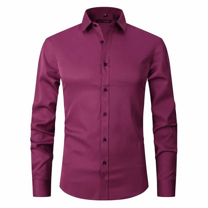 Old Money Stretch Button-up Shirt