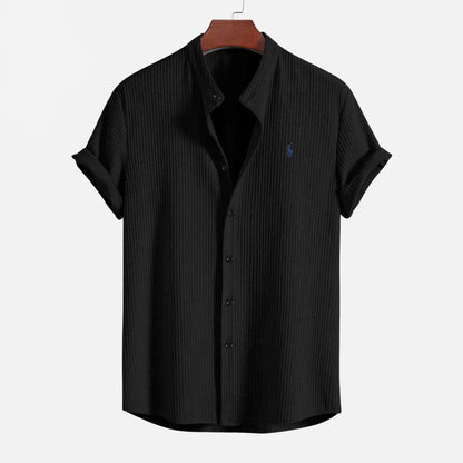 Men’s Slim Fit Ribbed Summer Shirt