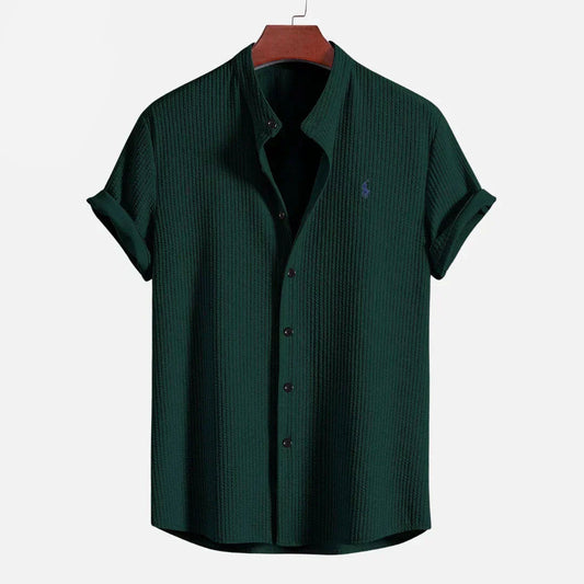 Slim Fit Ribbed Summer Shirt