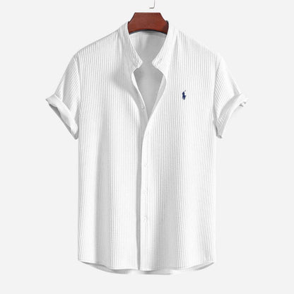 Men’s Slim Fit Ribbed Summer Shirt